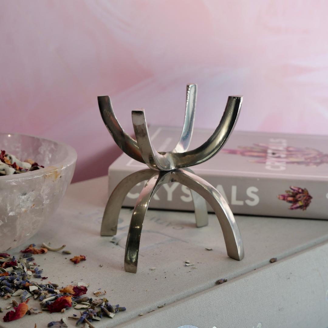 Large Silver Claw Stand