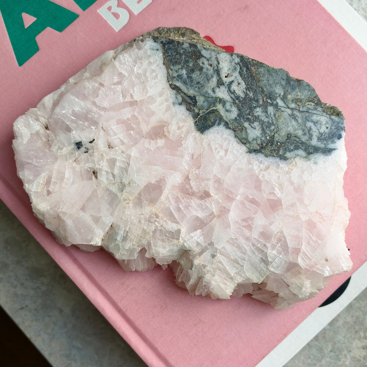 Pink Mangano Calcite Slab