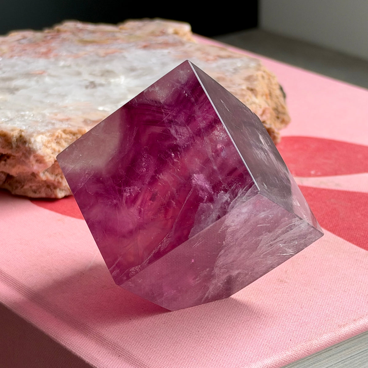 Rainbow Fluorite Cube No 274