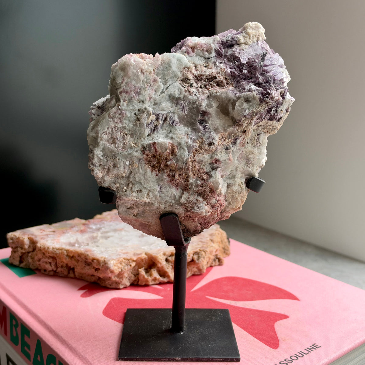 Raw Lepidolite on Stand No 369