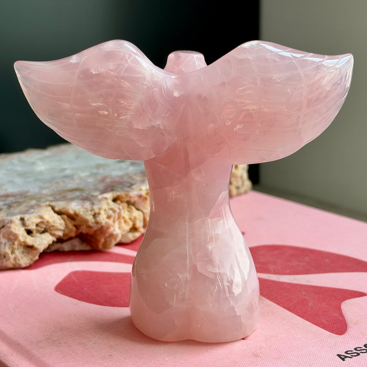 Rose Quartz Goddess Angel