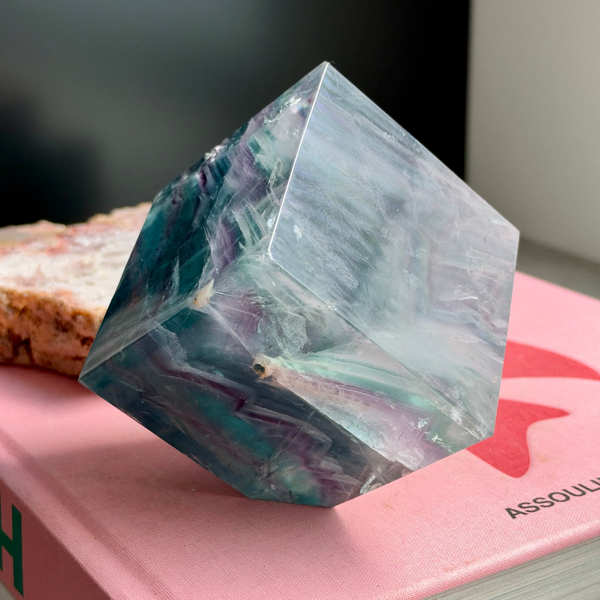 Rainbow Fluorite Cube No 271