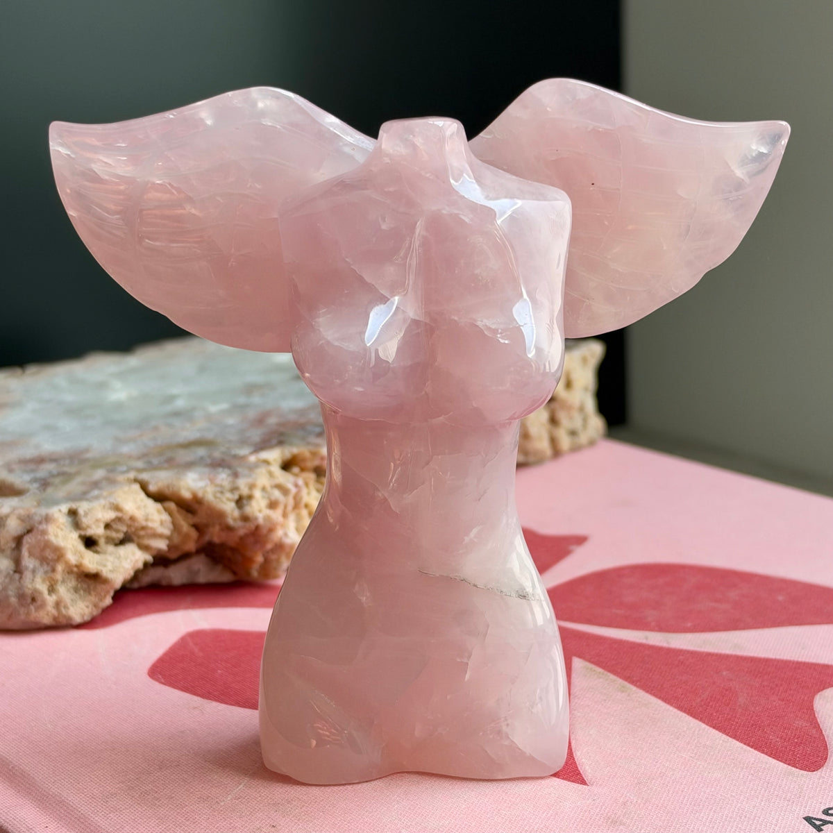 Rose Quartz Goddess Angel