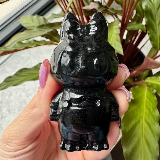 Obsidian Standing Labubu