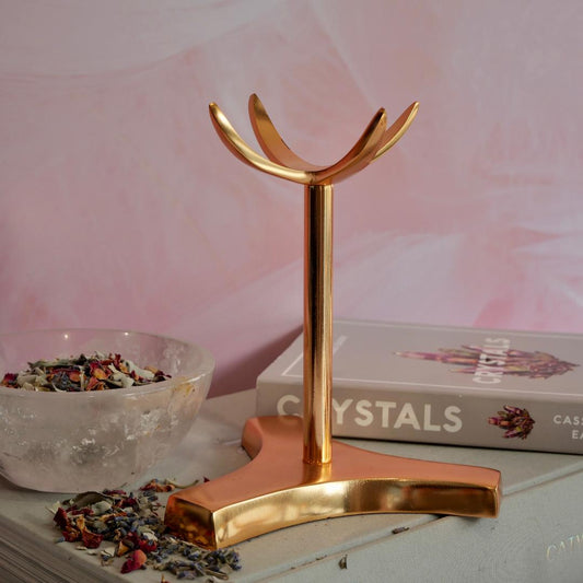 Medium Rose Gold Sphere Stand