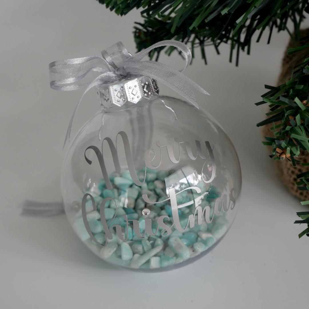 Amazonite Christmas Bauble Decoration