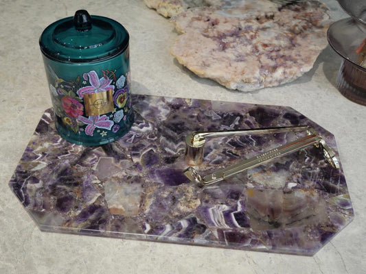 Amethyst Rectangle Platter with angled edges