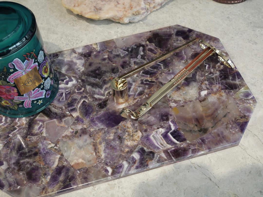 Amethyst Rectangle Platter with angled edges