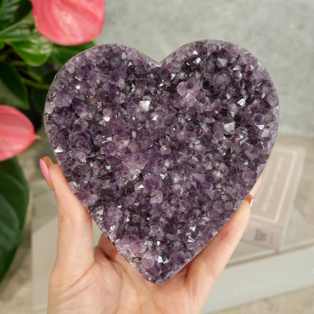 Amethyst Heart Cluster No 100