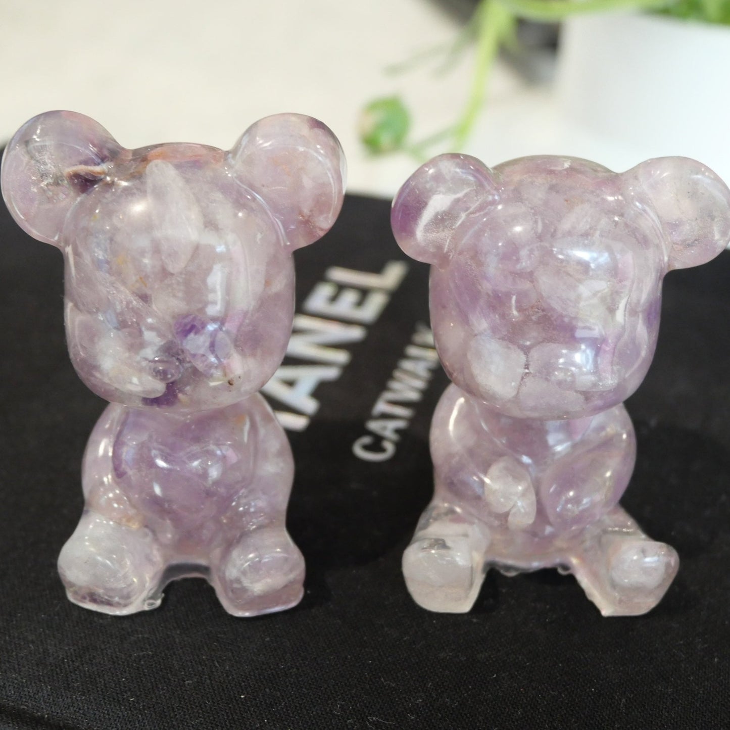 Amethyst Resin Bears