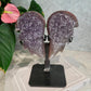 Amethyst with Jasper Angel Wings on Stand No 230