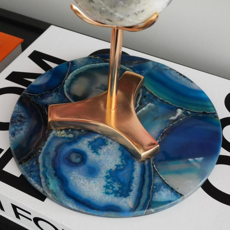 Blue Agate Round 250mm Platter