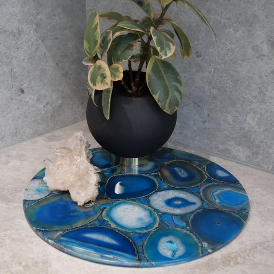 Blue Agate Round 450mm Platter