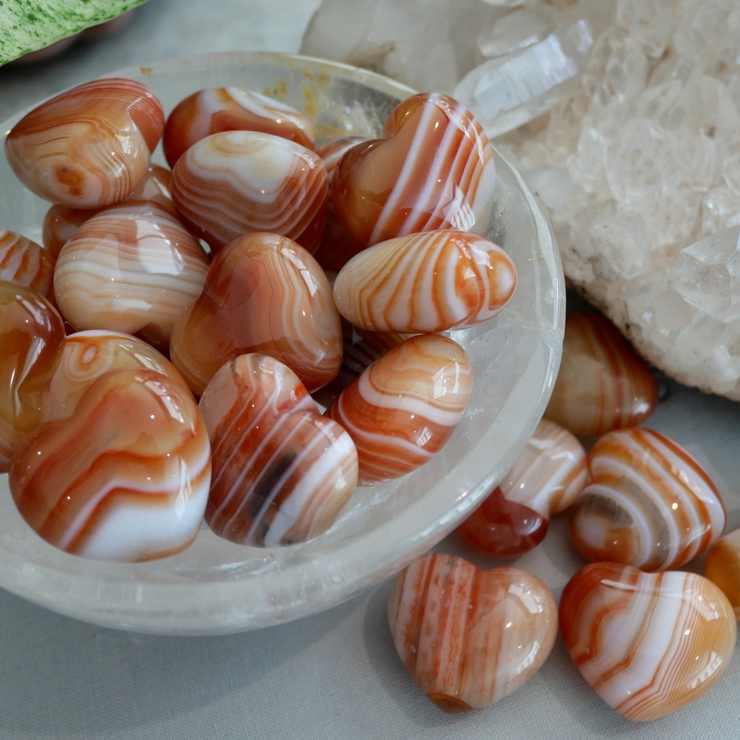 Carnelian Small Hearts