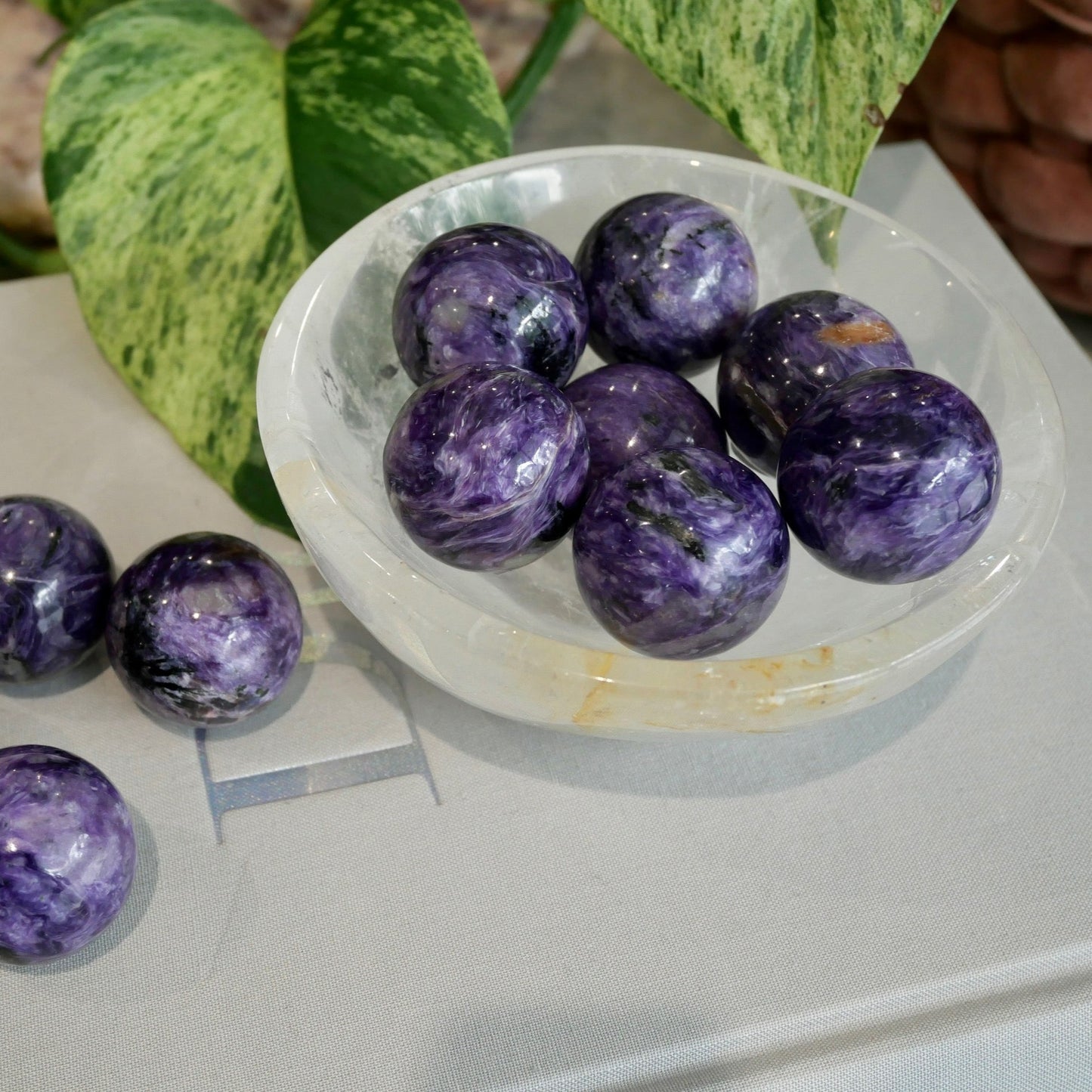 Charoite Spheres