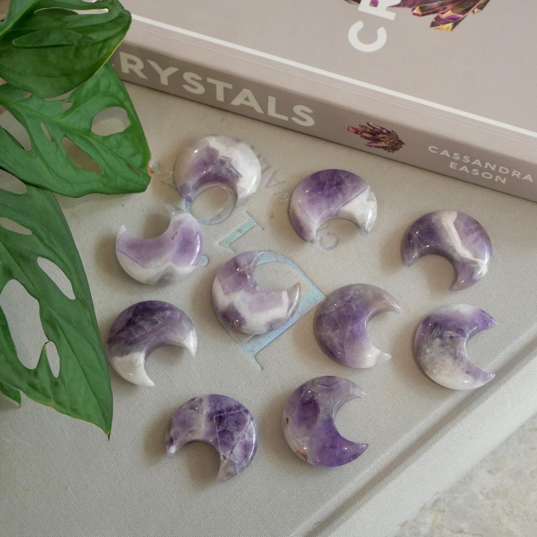 Chervon Amethyst Mini Moons