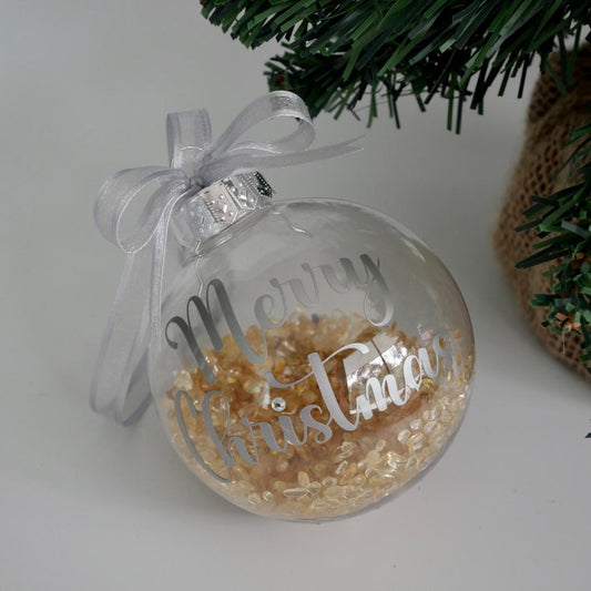 Citrine Christmas Bauble Decoration