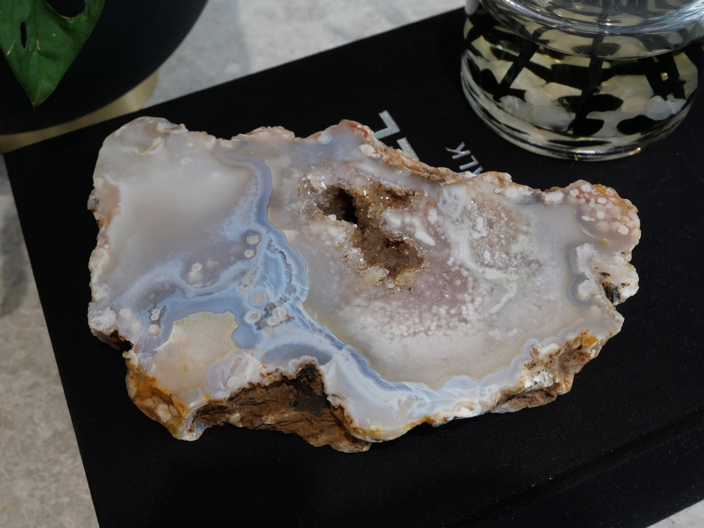 Druzy Flower Agate Slab