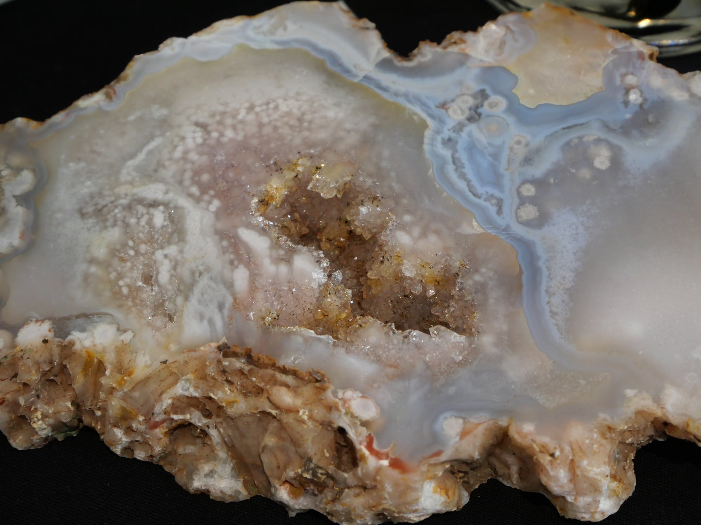 Druzy Flower Agate Slab