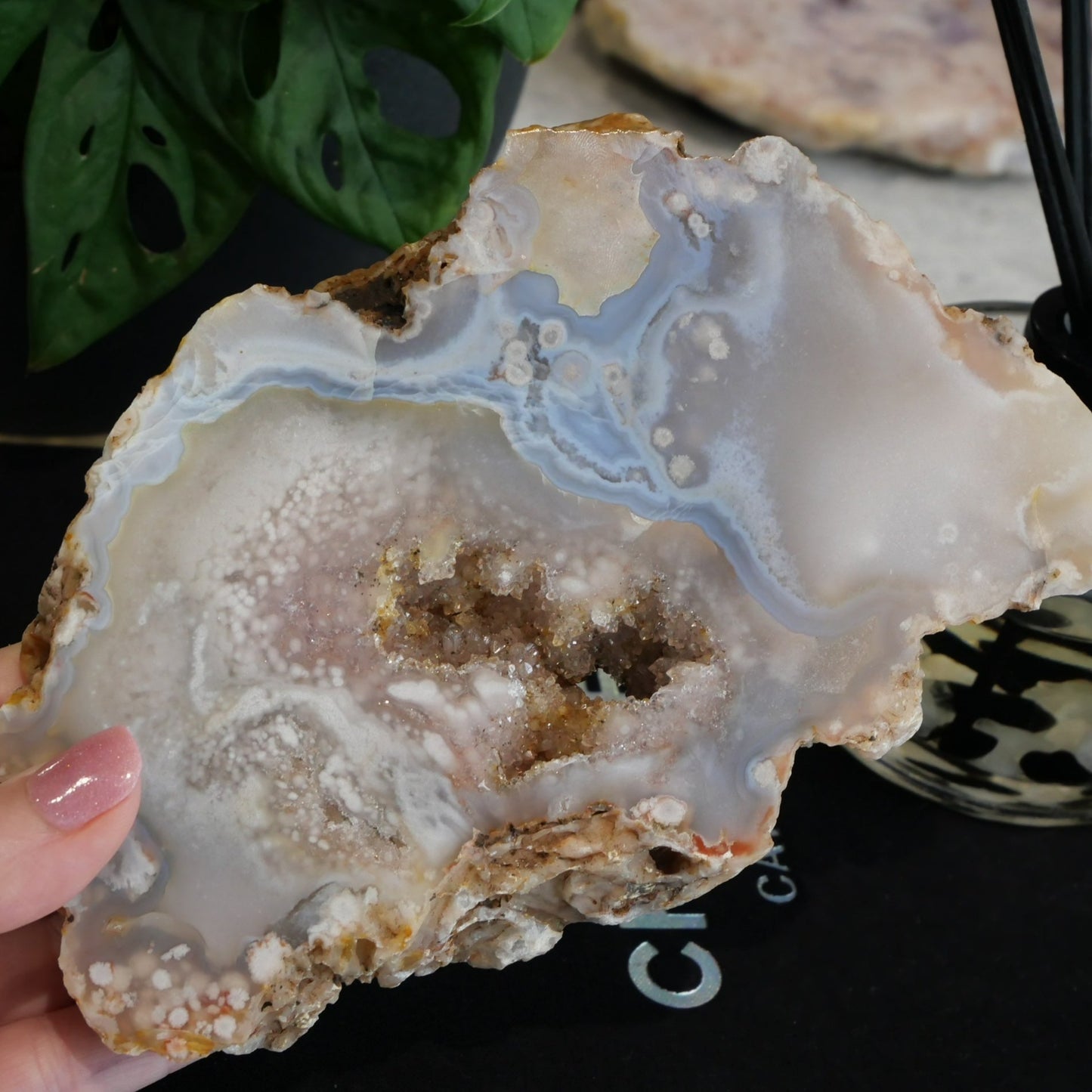 Druzy Flower Agate Slab