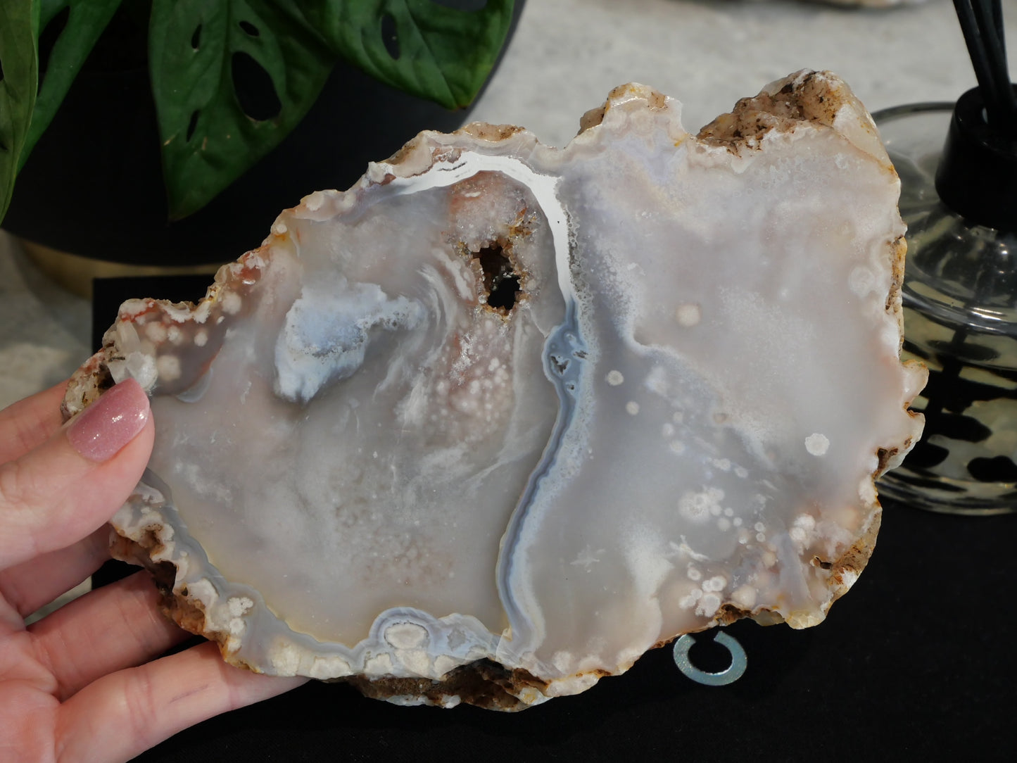 Druzy Flower Agate Slab