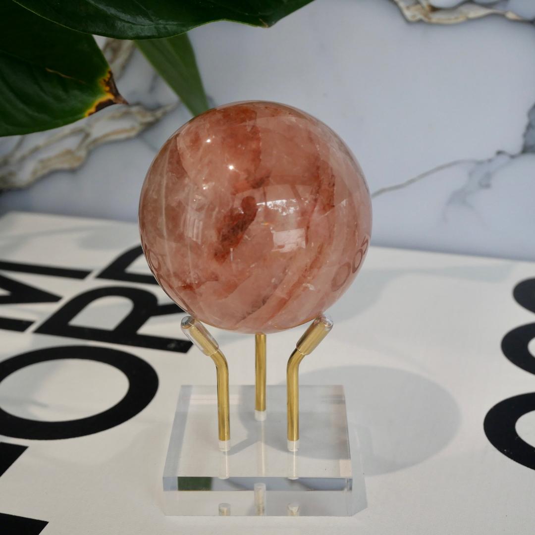 Fire Quartz Sphere No 257