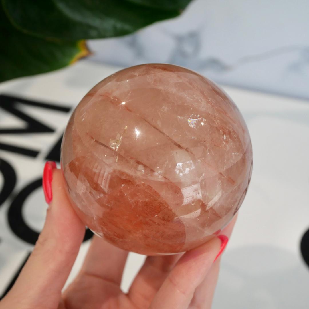 Fire Quartz Sphere No 257