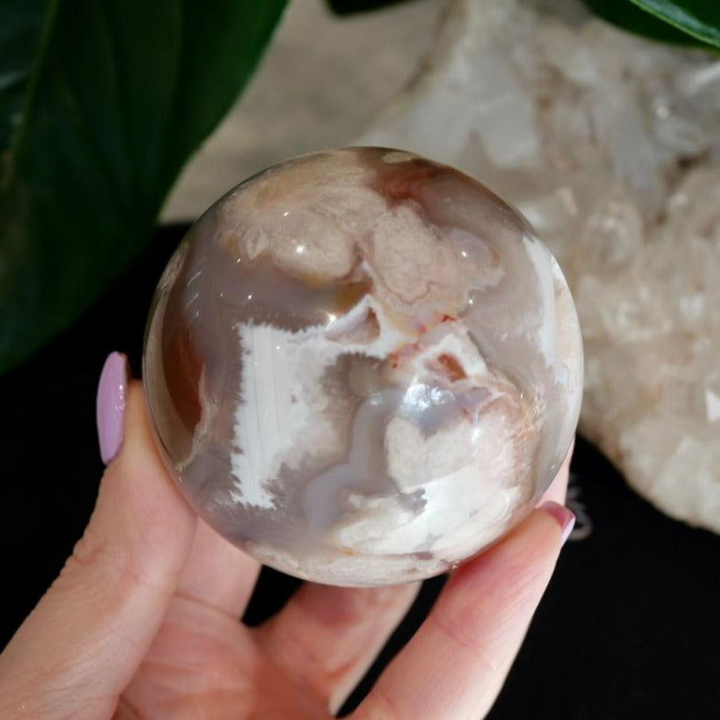 Flower Agate Sphere No 260