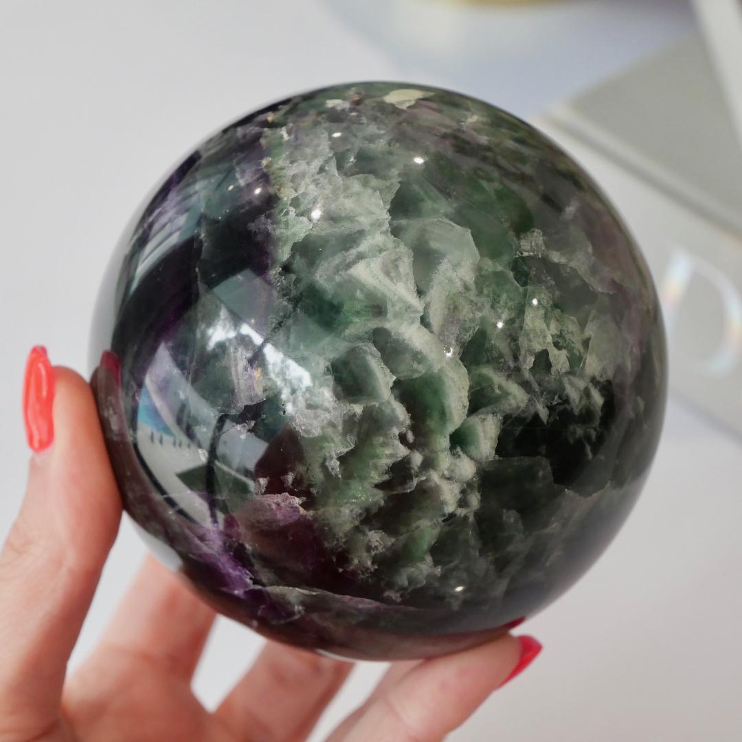 Rainbow Fluorite Sphere No 5