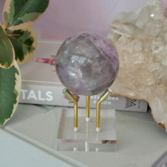 Lavender Fluorite Sphere No 6