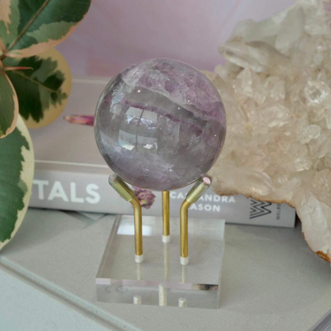 Lavender Fluorite Sphere No 6