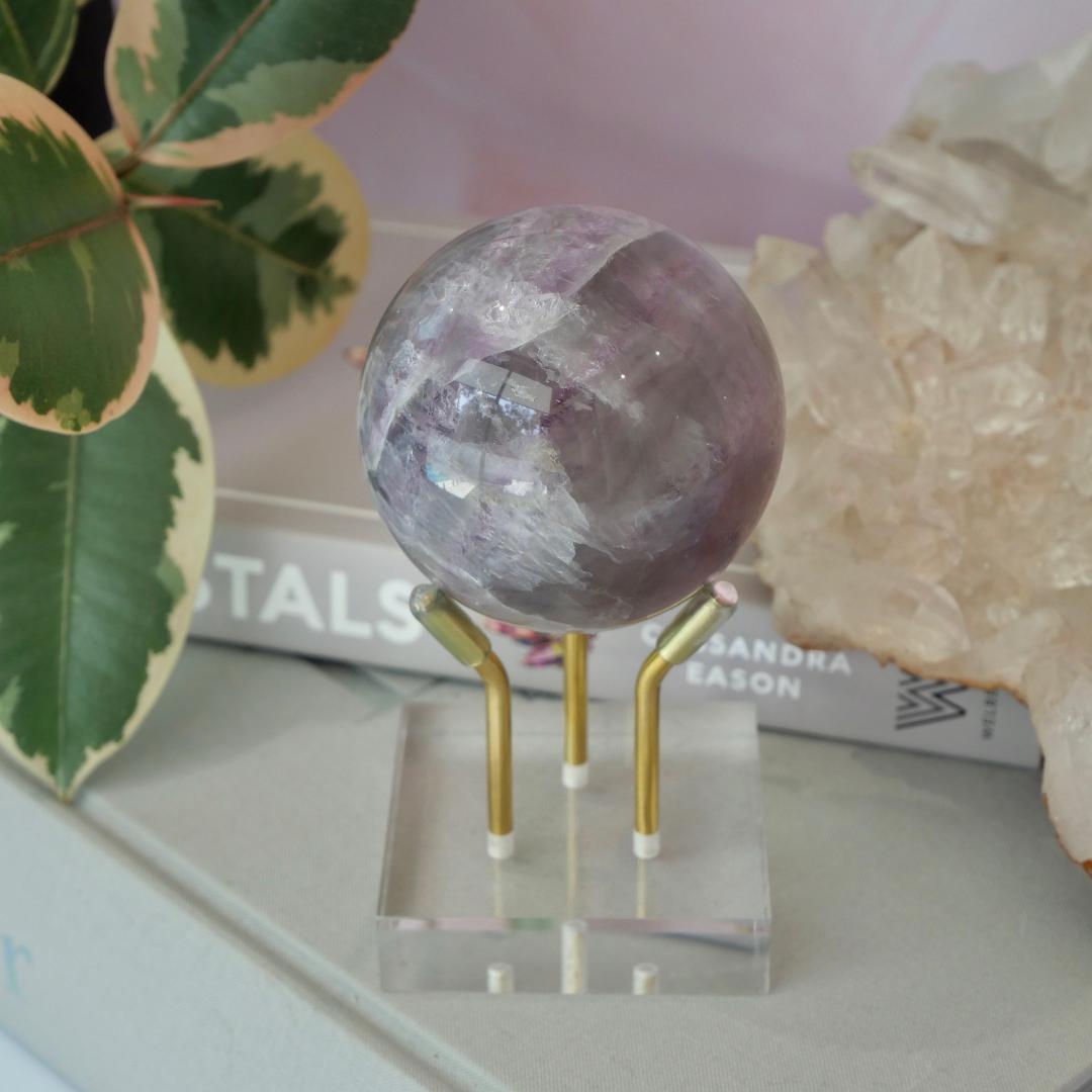 Lavender Fluorite Sphere No 6