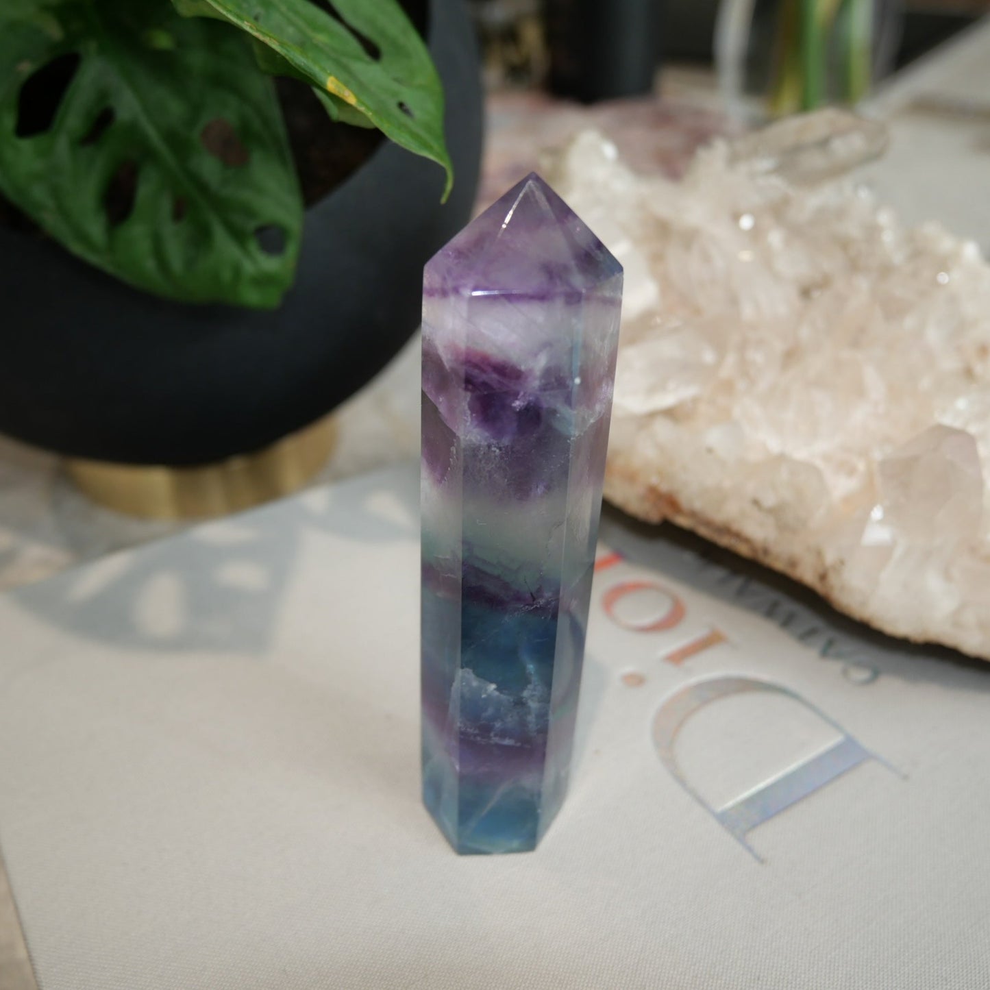 Rainbow Fluorite Tower No 14