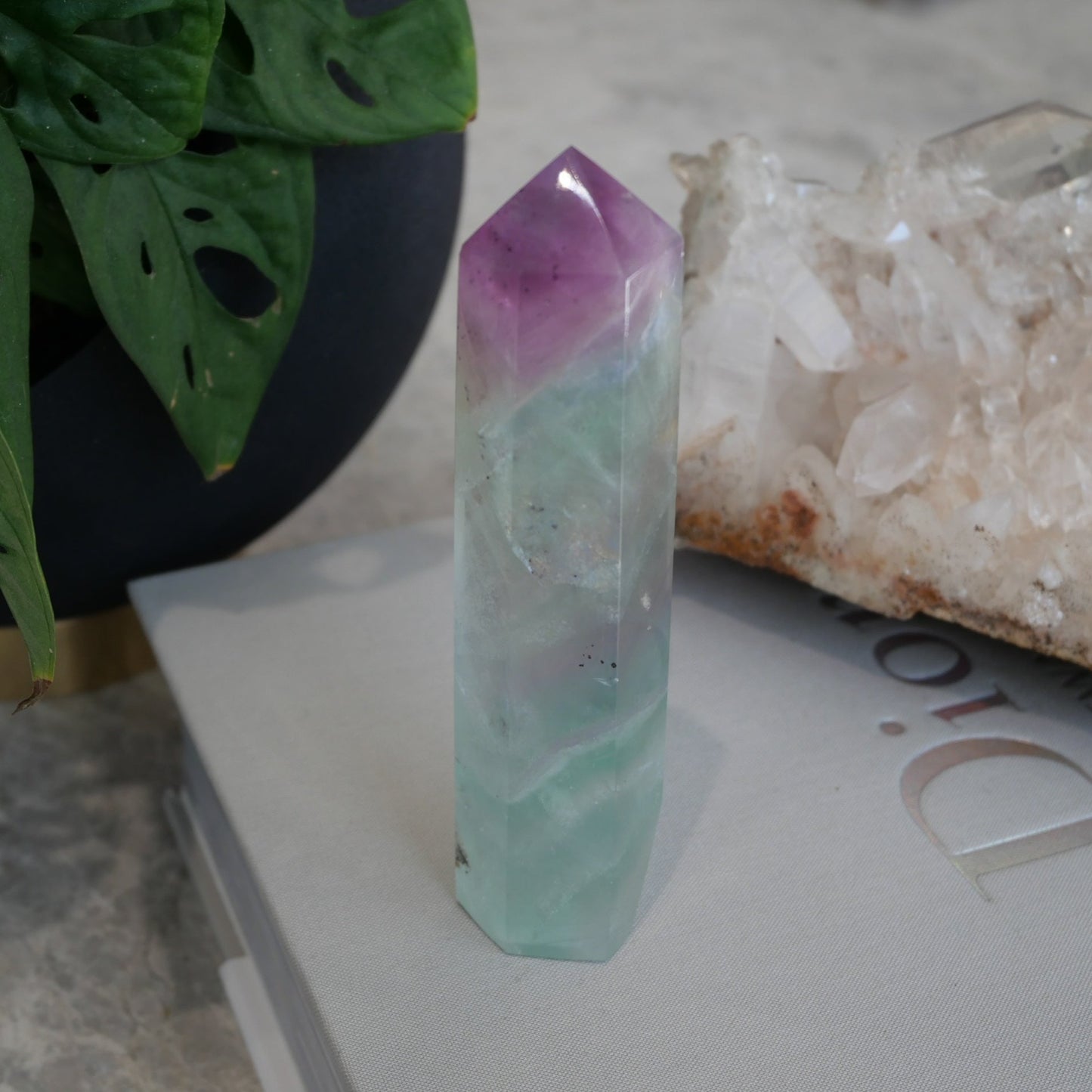 Rainbow Fluorite Tower No 15