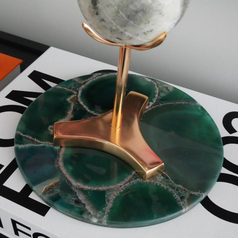 Green Agate Round 250mm Platter