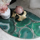 Green Agate Oval Platter