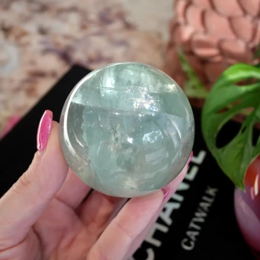 Green Fluorite Sphere No 136