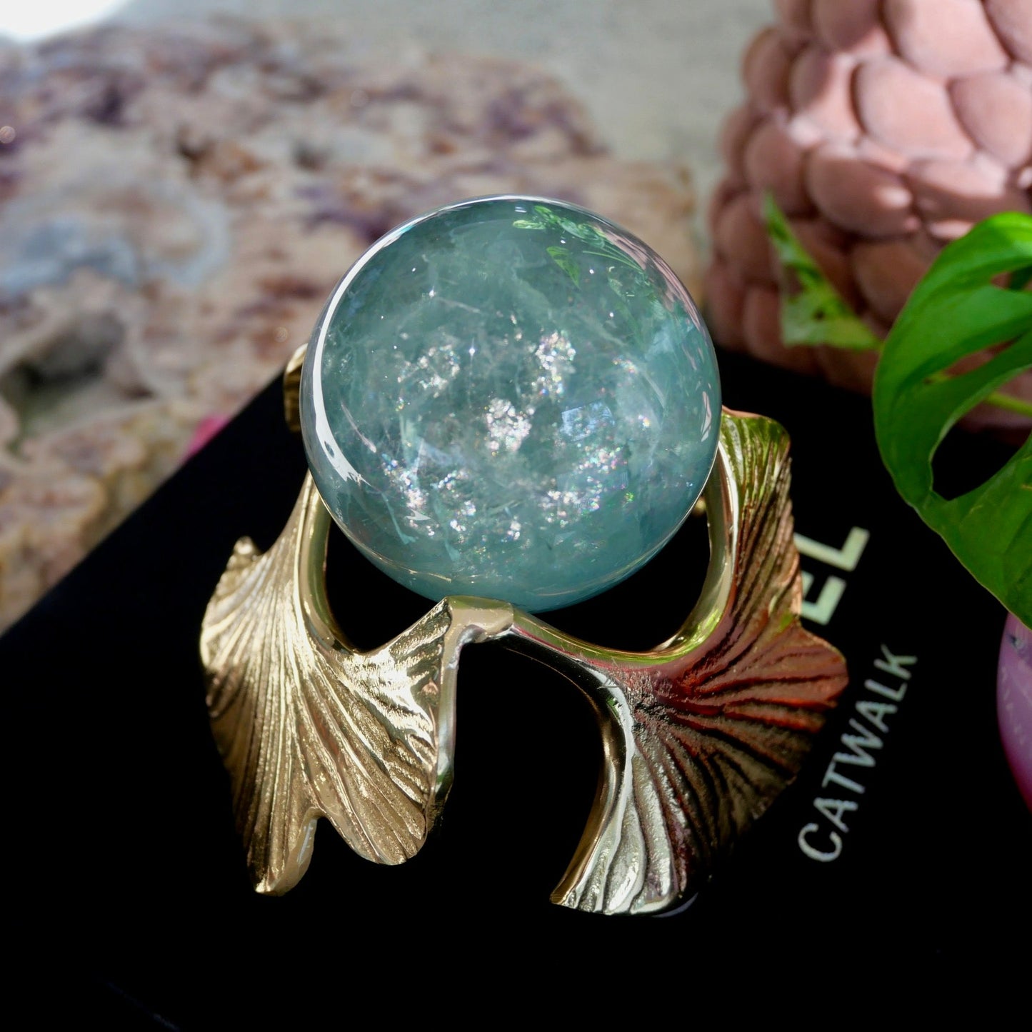 Green Fluorite Sphere No 137