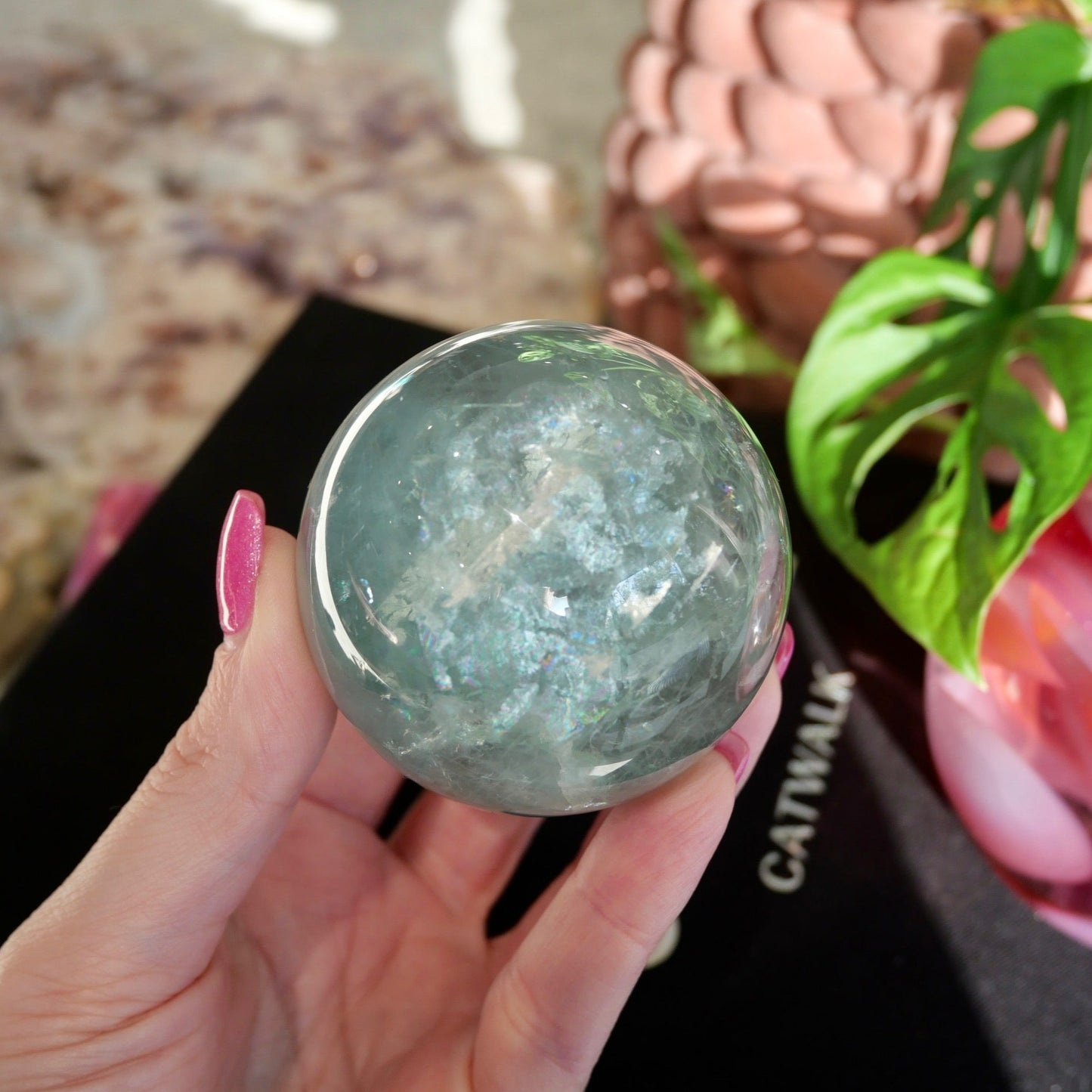 Green Fluorite Sphere No 137