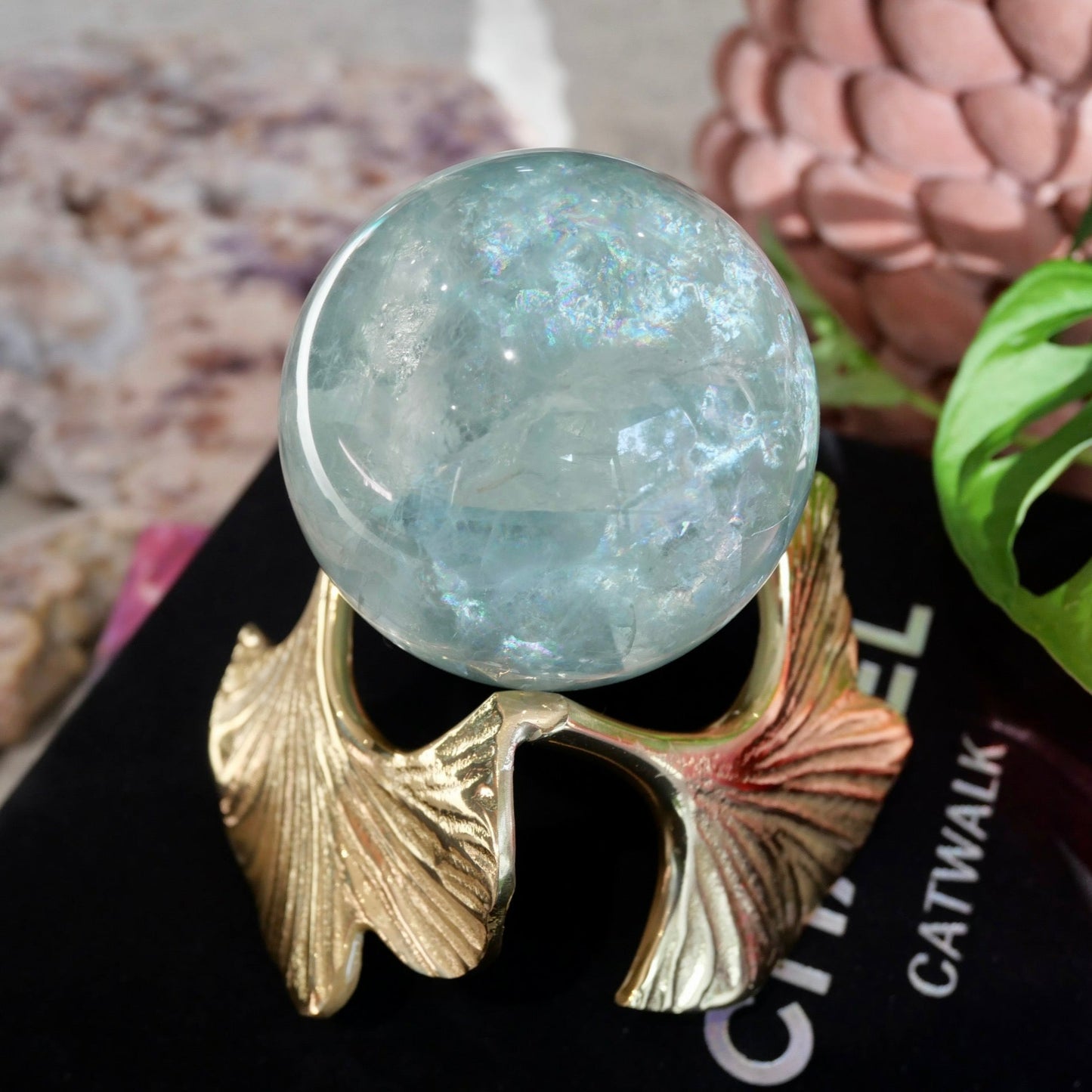 Green Fluorite Sphere No 139