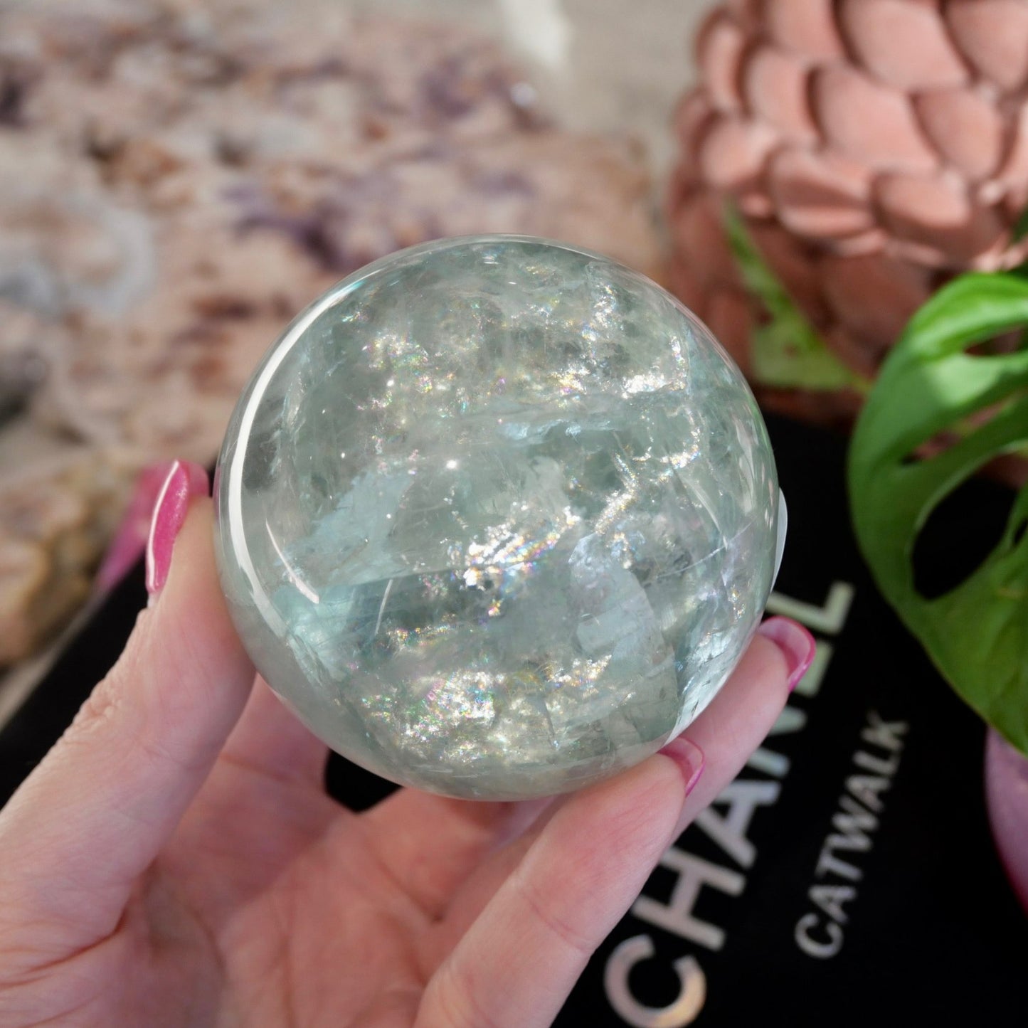 Green Fluorite Sphere No 139