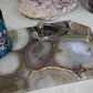 Grey Agate Rectangle Platter with angled edges