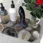 Grey Agate Rectangle Platter with angled edges