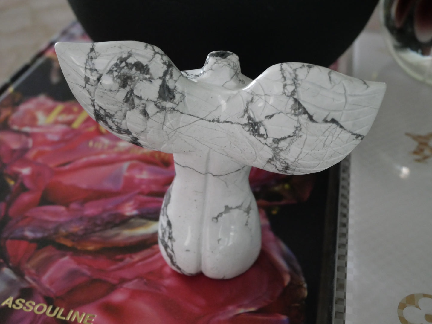 Howlite Goddess Angel