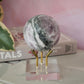 Kunzite with Pyrite Sphere No 447