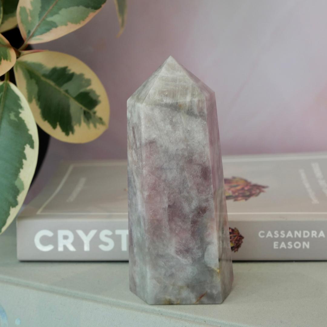 Lavender Rose Quartz Tower No 216