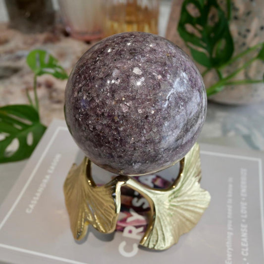 Lepidolite Sphere 87mm No 25