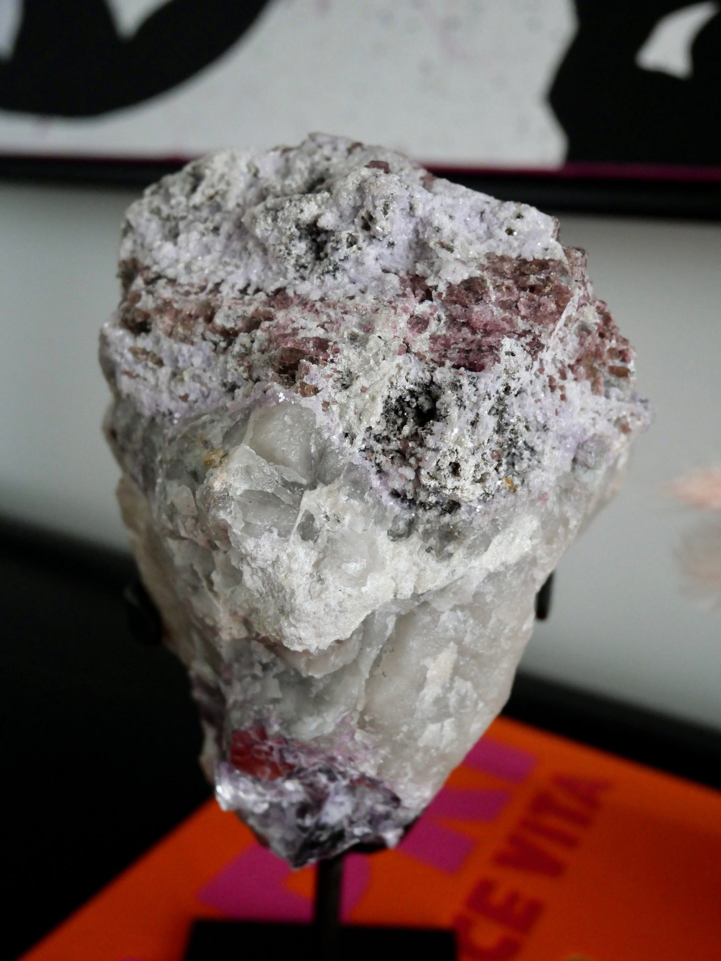 Raw High Grade Lepidolite on Stand No 368