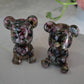 Mixed Tourmaline Resin Bears