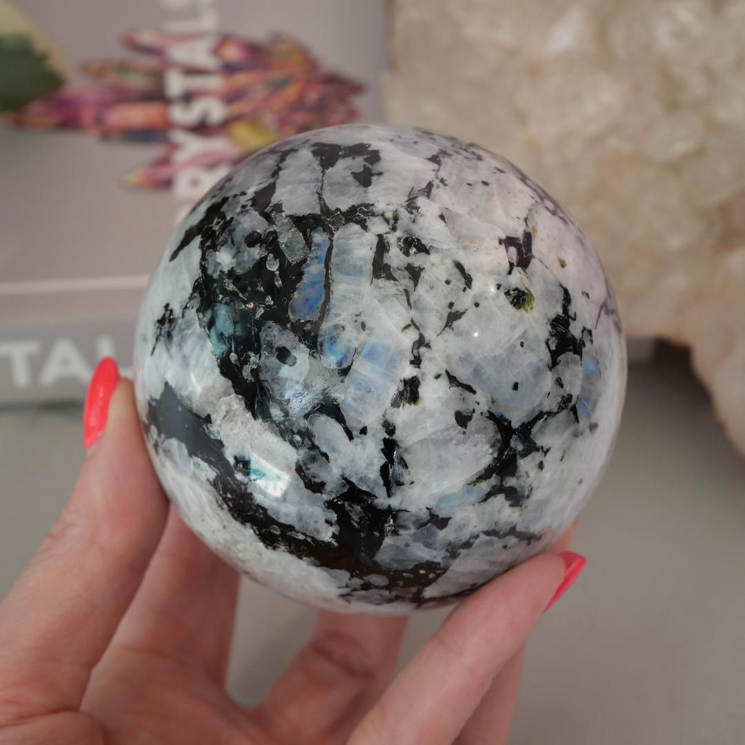 Rainbow Moonstone Sphere No 88